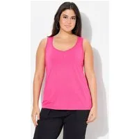 Ulla Popken Longtop Top Modalmix Herzausschnitt ärmellos