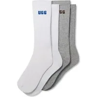 UGG Socken LEANDER LOGO CREW (2-Paar) Unisex, One Size 41-46 Strümpfe mit UGG-Markenlogo