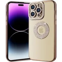 Wörleonline Handyhülle für Apple iPhone 13 Pro Max Hülle, TPU Handyhülle mit Glitzer Diamanten aus Acryl