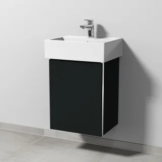 Sanipa 3way Waschtischunterbau zu Duravit Vero Air Waschtisch mit 1 Tür, Vulkan-Matt BP4291V