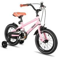 JOYSTAR Kinderfahrrad Totem 12/14/16/18/20 Zoll Kinderfahrrad für 2-11 jährige Jungen, mit Stützräder, Kotflügel, Front and rear dual brakes, Reflektorplatte