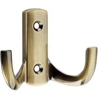 SO-TECH® Garderobenhaken JULIE STRONG - extra stabile Ausführung - Lochabstand 32 mm (1 St), Variante kurz, Höhe 57,5 mm, Brüniert