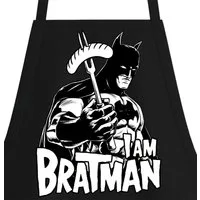 Youth Designz Grillschürze I AM BRATMAN Herren Schürze Männer Grillschürze, mit lustigem Spruch Aufdruck