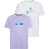 Quiksilver T-Shirt PALM SHADE PACK YOUTH (2-tlg) 2er-Pack, Kurzarmdesign, für Kinder und Jugendliche, aus Baumwolle