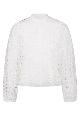 Betty & Co - Spitzenbluse Weiß - Gr. - 38