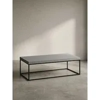 KADIMA DESIGN Couchtisch Couchtisch 120x60x38 cm Grau Sofatisch in Beton-Optik Modern, Design, Wohnzimmertisch Rechteckig, Loungetisch Groß, Kaffeetisch Metallbeine