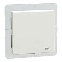 Wippe für Wechselschalter, Kreuzschalter und Taster, Schutzart IP 44, glänzend weiß (glänzend), Retail