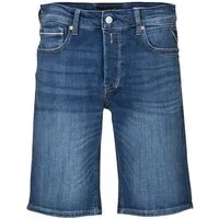 Replay Shorts GROVER SHORT - 10.5 OZ DARK INDIGO SUPER STRETCH DENIM
