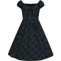 Hearts & Roses London A-Linien-Kleid Judith Tartan Retro Vintage Fit-N-Flare 50er
