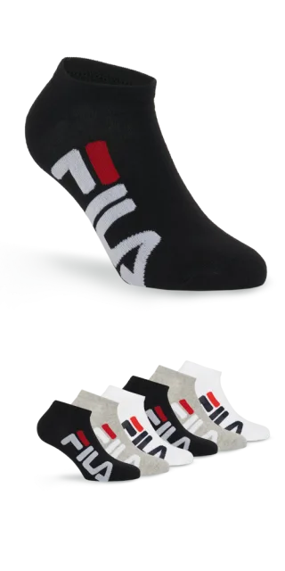 Fila Socken "UNISEX INVISIBLE SOCKS" 6 Stk. tlg. großer Markenschriftzug seitlich