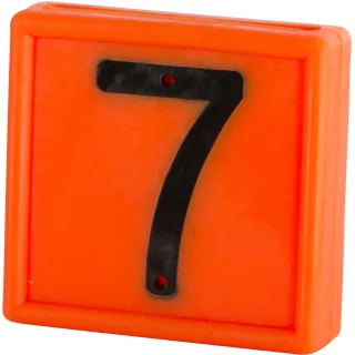 Kerbl Nummernblock, 1-stellig 10er Pack orange orange - 208467