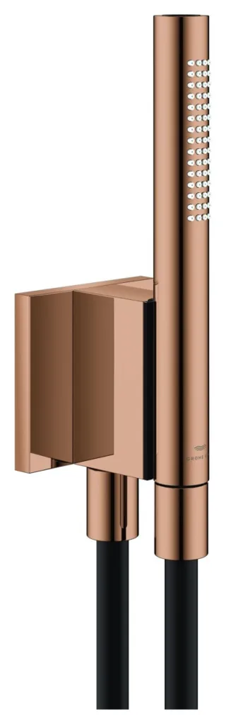GROHE Handbrause-Set Rainshower Aqua Stick, 105006 2 Stahl 9,5 l/min warm sunset, 105006DA00 105006DA00