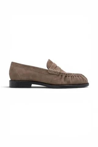 Tamaris Damen Beige Lederloafer Freizeitschuhe – 24251-47