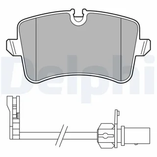 Delphi Bremsbel?ge hinten Porsche Macan f?r PR Nr. 1KE 1KY 1KB