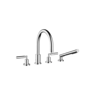 Dornbracht Wannen-4-Loch-Armatur Tara. 2751288200 chrom, Wannenrandmontage, Griffhebel