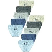 LOREZA Slip 10er Set Jungen Slips - Space - Bunt (Set, 10-St)