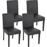 MCW Esszimmerstuhl Littau-4 (Set, 4 St), 4er-Set, Rutschfest durch Kunststoff-Bodenschoner, hohe Rückenlehne