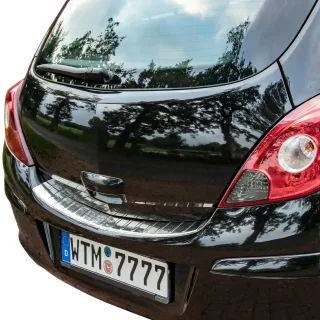 MIT ABKANTUNG LADEKANTENSCHUTZ Edelstahl für Opel Corsa D ab 2006-2014