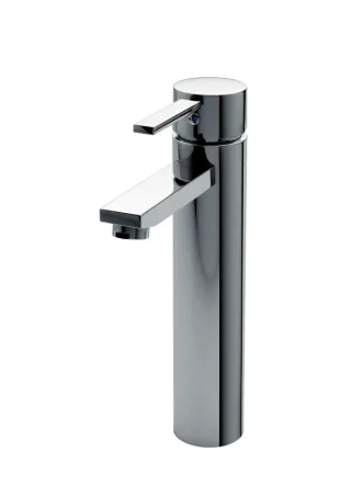 KAJA-B-Quadrat Wascht., erhöhter Auslauf 210mm, Ausl.120 mm, glatter Körper, chrom 60050-C