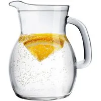 KONZEPT Wasserkrug Glaskrug Transparent Ergonomischer Griff, (1-tlg), Volumen: 1L, 500 ml, 250 ml. Set 1/2/3 Stk.