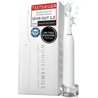 Wondersmile Schallzahnbürste Elektrische Zahnbürste - Testsieger 2025 - 100 Tage risikofrei testen, Aufsteckbürsten: 1 St., Integrierter Zungenreiniger