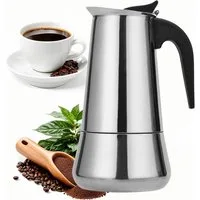 AURIVION Kaffeekanne Espressokocher Edelstahl 300ml für 6 Tassen Induktion, 0.9 l, (Set, 1-St., Espressokanne induktionsgeeignet, robust & stilvoll), Mokkakanne hochwertig für Espresso & Kaffeeliebhaber