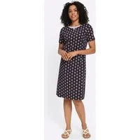 Sieh an! Etuikleid Jersey-Kleid Kurzarm