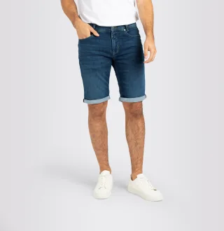 MAC - MAC JEANS - Jogn Bermuda, Light Sweat Denim blau - Gr. - 34/OL