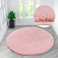 OTTO home Teppich Shaggy 30, rund, Höhe: 30 mm, Teppich in Uni-Farben, besonders weich und kuschelig, Wohnzimmer
