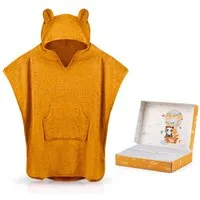 Fuchs & Panda Badeponcho Kuscheliger Badeponcho Baby und Kinder (0-4Jahre) aus 100% Bambus, 100% Bambus: Antimikrobiell, Atmungsaktiv, Hypoallergen, Superweich