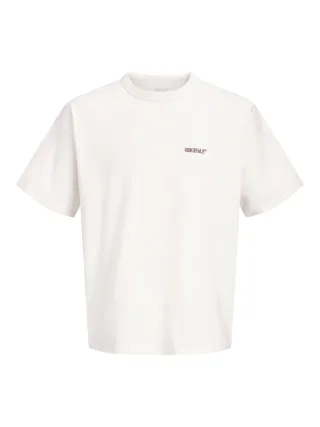 JACK&JONES - JORFREDERIKSBERG BACK TEE SS CN LN Antique White - Gr. - M