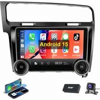 ESSGOO 10,1" Für VW Golf VII MK7 2013-2017 4GB+64GB Android 15 Autoradio (RDS, Digitalradio (DAB), FM, AM, Apple Carplay Android Auto NAVI EQ SWC RDS)