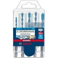 EXPERT HEX-9 MultiConstruction Bohrer-Satz, 5-teilig Ø 4 / 5 / 6 / 8mm