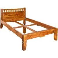Massivmoebel24 Massivholzbett OXFORD (Bett Akazie 120x200x90 honig lackiert OXFORD #220), Bett Akazie 120x200x90 honig lackiert OXFORD #220