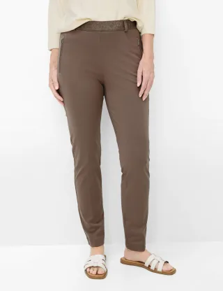 Raphaela by Brax Damen Schlupfhose Style LILLYTH TAUPE, braun, Gr. 46
