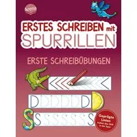 Erstes Schreiben mit Spurrillen. Erste Schreibübungen / Helen Seeberg, Übungsblock zum Schreiben lernen mit geprägten Schwüngen und Buchstaben, für ein klares Schriftbild, einfache Stiftführung, für Vorschule und 1. Klasse