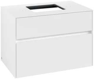 Villeroy & Boch Waschtischunterschrank Collaro 800x548x500mm 2 Ausz. Waschbecken mittig White Matt C12400MS