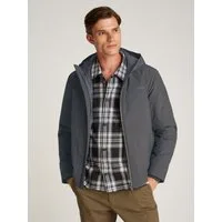 Calvin Klein Outdoorjacke TECHNICAL NON-QUILT JACKET HOOD mit Logoprint