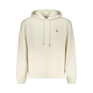 Calvin Klein Weißer Baumwoll-Herrenhoodie
