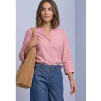 STREET ONE Shirtbluse 3/4-Arm Bluse mit Split Neck aus Cord