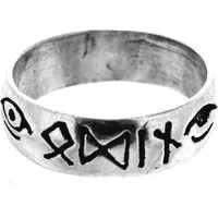 Kiss of Leather Silberring Ring Fingerring Odin, Gr. 52-76 Sonne Auge Gott Runen