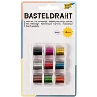 Folia Basteldraht folia Basteldraht Set mehrfarbig 9x2m