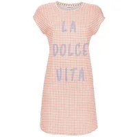 Ringella Nachthemd - Bigshirt mit Polkadots und Letterprint 50% Baumwolle 50% Modal