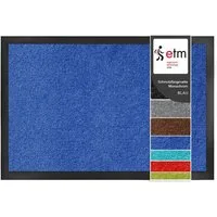 Floordirekt Fußmatte Monochrom, Rutschfeste Schmutzfangmatte Indoor, 30°C Maschinenwaschbar, Rechteckig, Höhe: 7 mm, Geeignet für Trockner & Fußbodenheizungen, UV-Beständig, Antistatisch