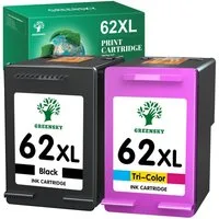 Greensky Für HP 62 Envy 7640 5540 5640 5544 5545 5548 5646 OfficeJet 200c 202 Tintenpatrone (50-tlg)