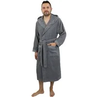 OTTO home Unisex-Bademantel Tailles, ideal für Sauna & Spa, Hotelbademantel, Morgenmantel, Langform, Walkfrottier, Kapuze, Gürtel, langer Bademantel für Damen und Herren, 100% Baumwolle, XS-3XL