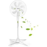 Aigostar Standventilator Standventilator, 3 Geschwindigkeiten, 7 Klingen, 41 cm,75° Oszillation, 43 cm Durchmesser, Klassisches Design, stabile Kreuzbasis, einfache mechanische Bedienung