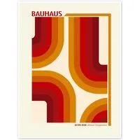Posterlounge Wandbild Bauhaus - Retro Bow, Mandy Reinmuth, erhältlich als Poster, Leinwandbild, Wandsticker oder Acrylglasbild