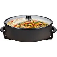 Alpina Elektrische Multipfanne alpina Elektropfanne mit Deckel Ø42 cm