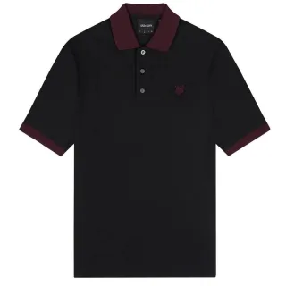 Lyle & Scott Ringer Jet Black Poloshirt